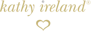 Kathy ireland logo gold heart diamond